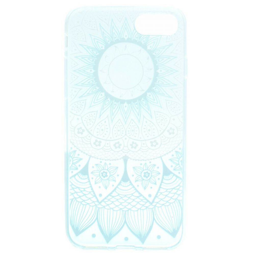 Telefoonhoesje voor iPhone SE 3 / SE 2 / 8 / 7 Transparante Gekleurde Mandala