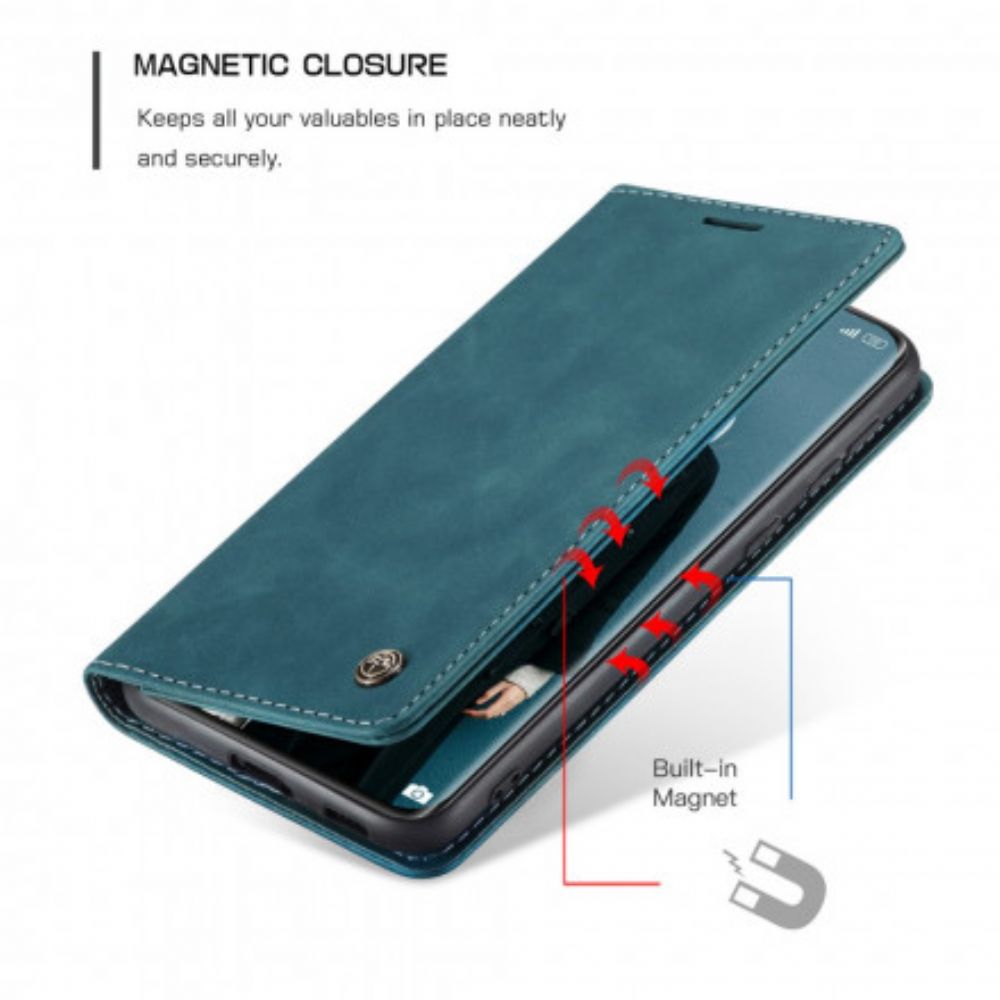 Bescherming Hoesje voor Xiaomi Mi 11 5G Folio-hoesje Casem Leereffect