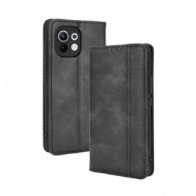 Bescherming Hoesje voor Xiaomi Mi 11 5G Folio-hoesje Vintage Gestileerd Leereffect