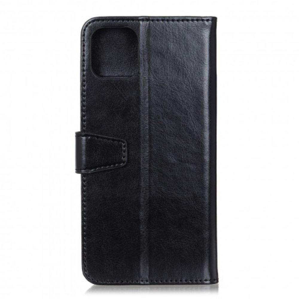 Flip Case voor Xiaomi Mi 11 5G Eenvoudig Glanzend Leereffect