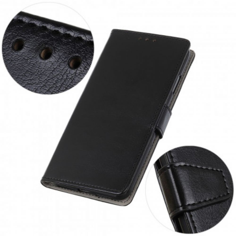 Flip Case voor Xiaomi Mi 11 5G Eenvoudig Glanzend Leereffect