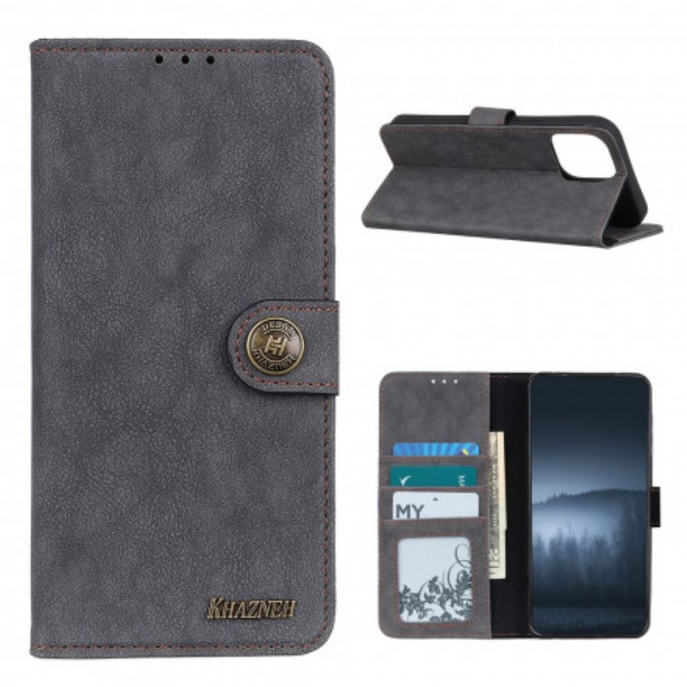 Folio-hoesje voor Xiaomi Mi 11 5G Khazneh Retro Splitleer