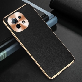 Hoesje voor Xiaomi Mi 11 5G Bescherming Hoesje Echte Lederen Fotomodule Bescherming