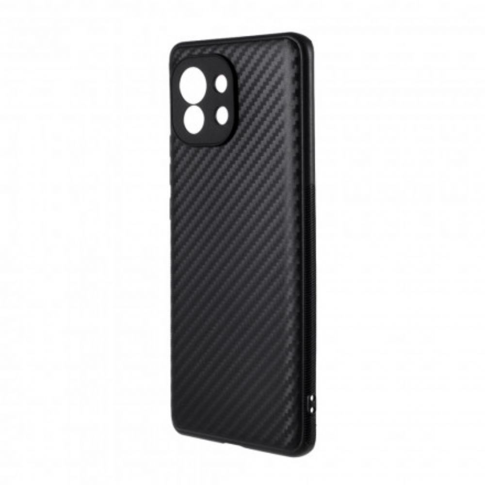 Hoesje voor Xiaomi Mi 11 5G Enkele Koolstofvezel