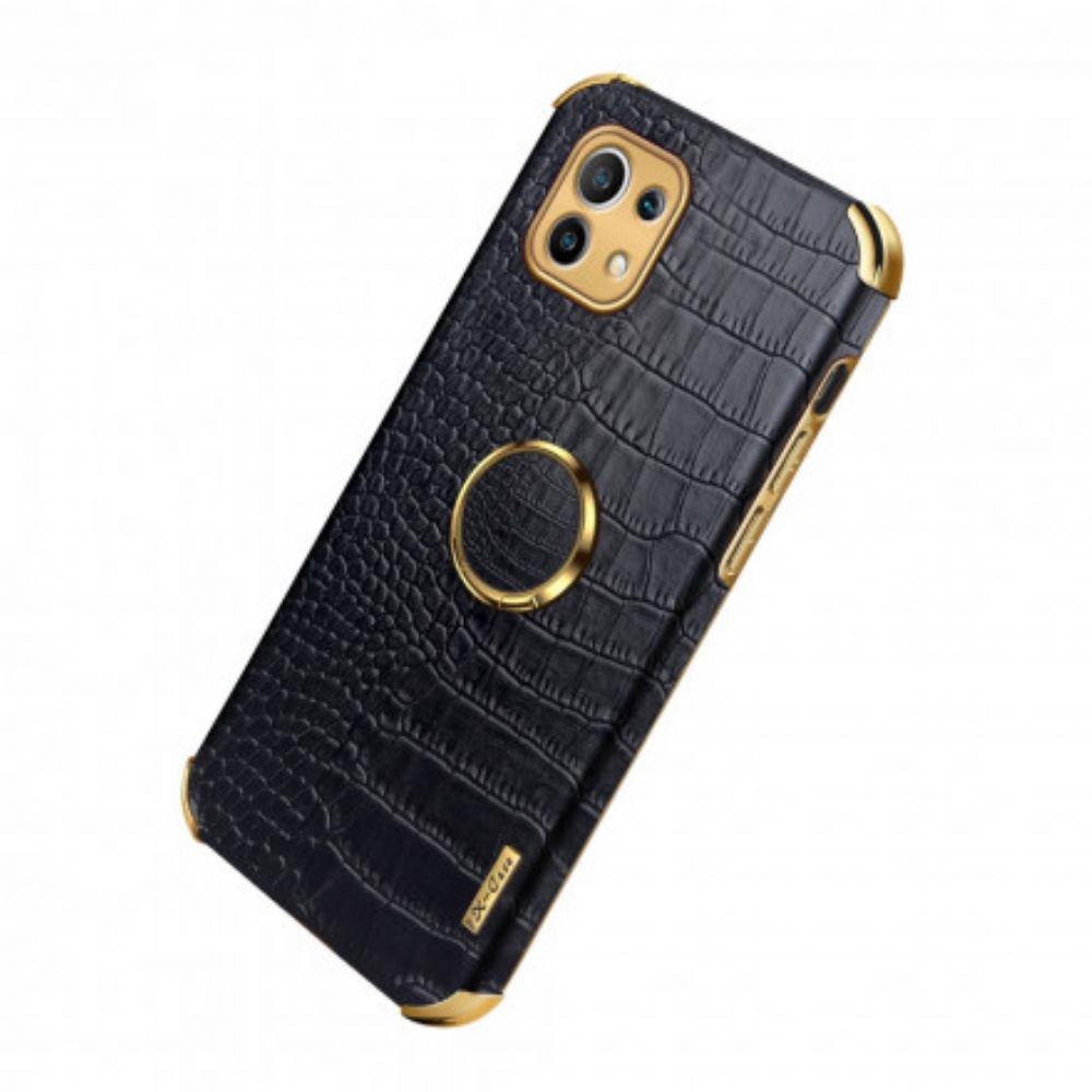 Hoesje voor Xiaomi Mi 11 5G X-case Krokodillenleer Effect