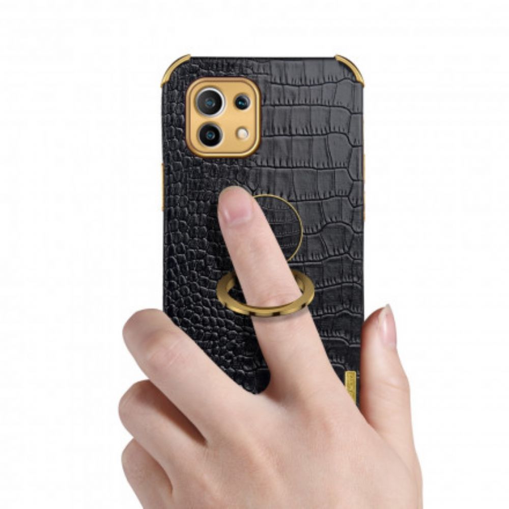 Hoesje voor Xiaomi Mi 11 5G X-case Krokodillenleer Effect