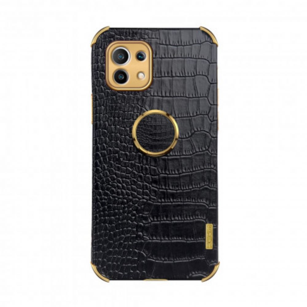 Hoesje voor Xiaomi Mi 11 5G X-case Krokodillenleer Effect