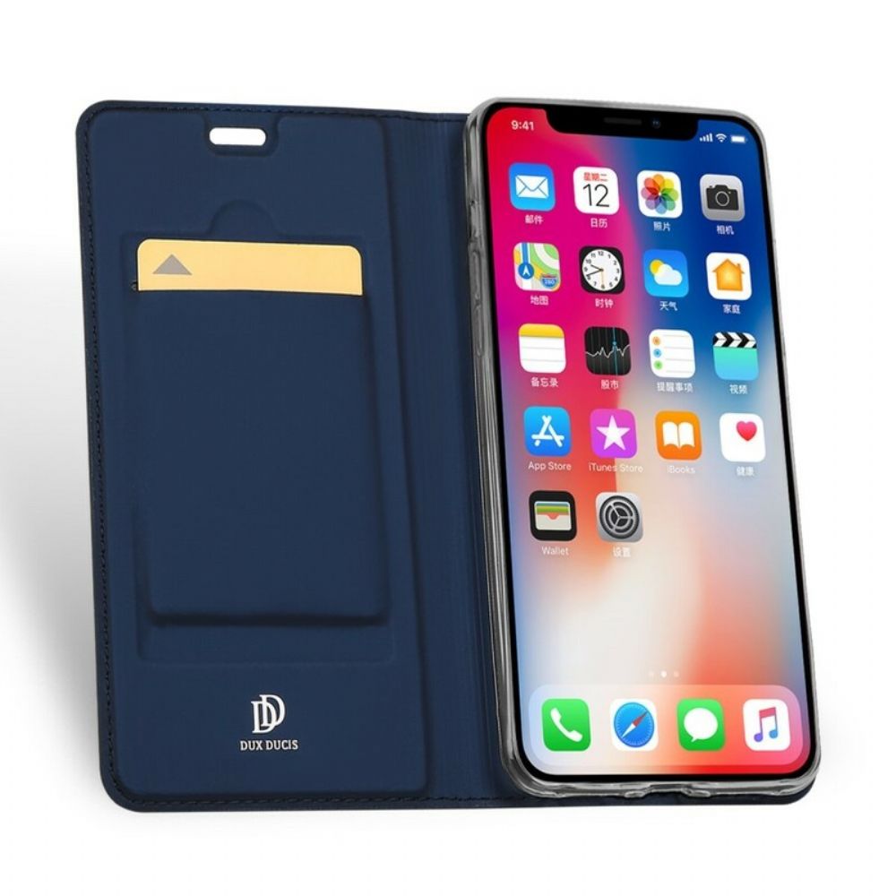 Bescherming Hoesje voor iPhone XR Folio-hoesje Eerste Klas Serie