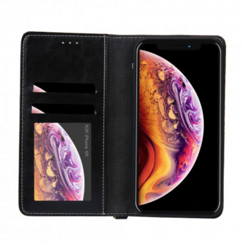 Bescherming Hoesje voor iPhone XR Folio-hoesje Jeansstijl Cmai2