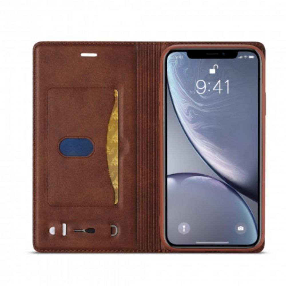 Bescherming Hoesje voor iPhone XR Folio-hoesje Lc-001 Serie Lc.imeeke