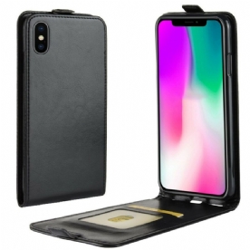 Flip Case voor iPhone XR Folio-hoesje Retro Vouwen