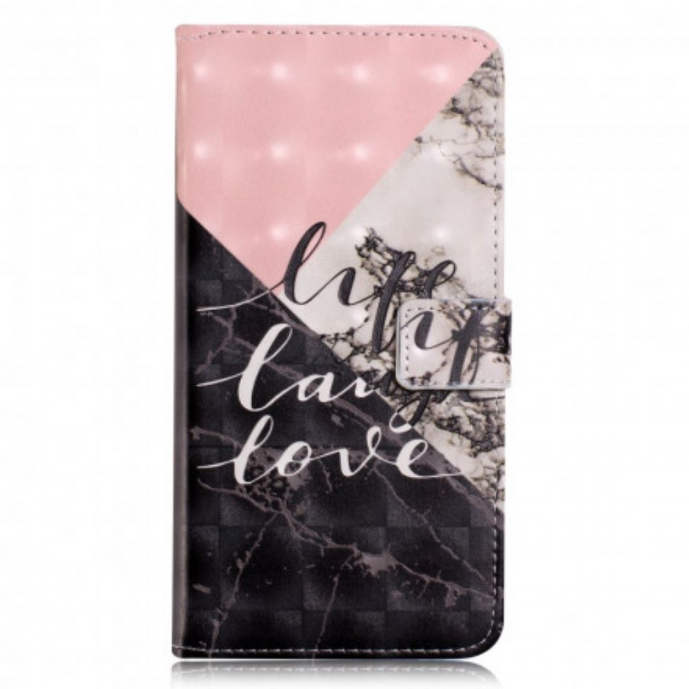 Flip Case voor iPhone XR Leven Lach Liefde