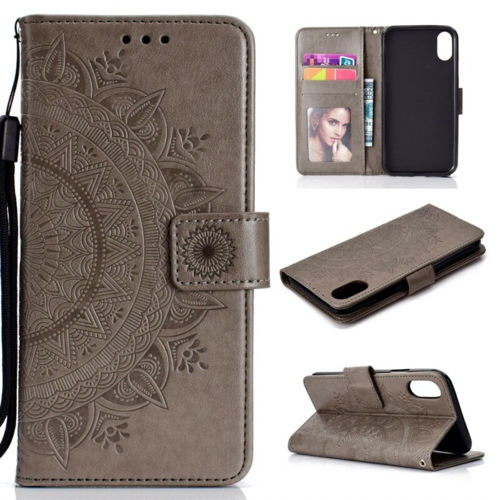 Flip Case voor iPhone XR Zon Mandala