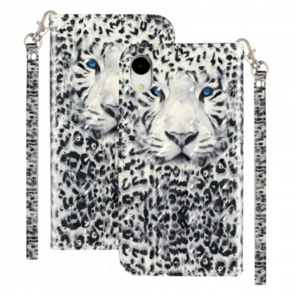 Folio-hoesje voor iPhone XR Met Ketting Tiger Light Strap Spots