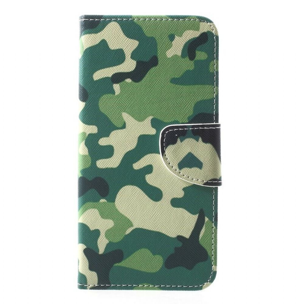 Folio-hoesje voor iPhone XR Militaire Camouflage