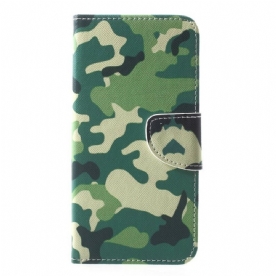 Folio-hoesje voor iPhone XR Militaire Camouflage