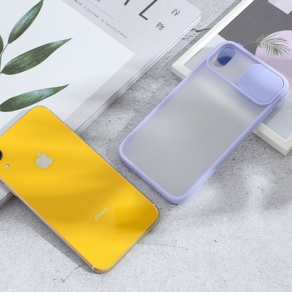 Hoesje voor iPhone XR Bescherming Hoesje Verschuifbare Lenskap