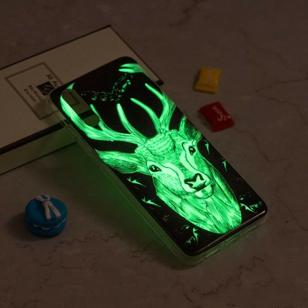 Hoesje voor iPhone XR Fluorescerend Majestueus Hert