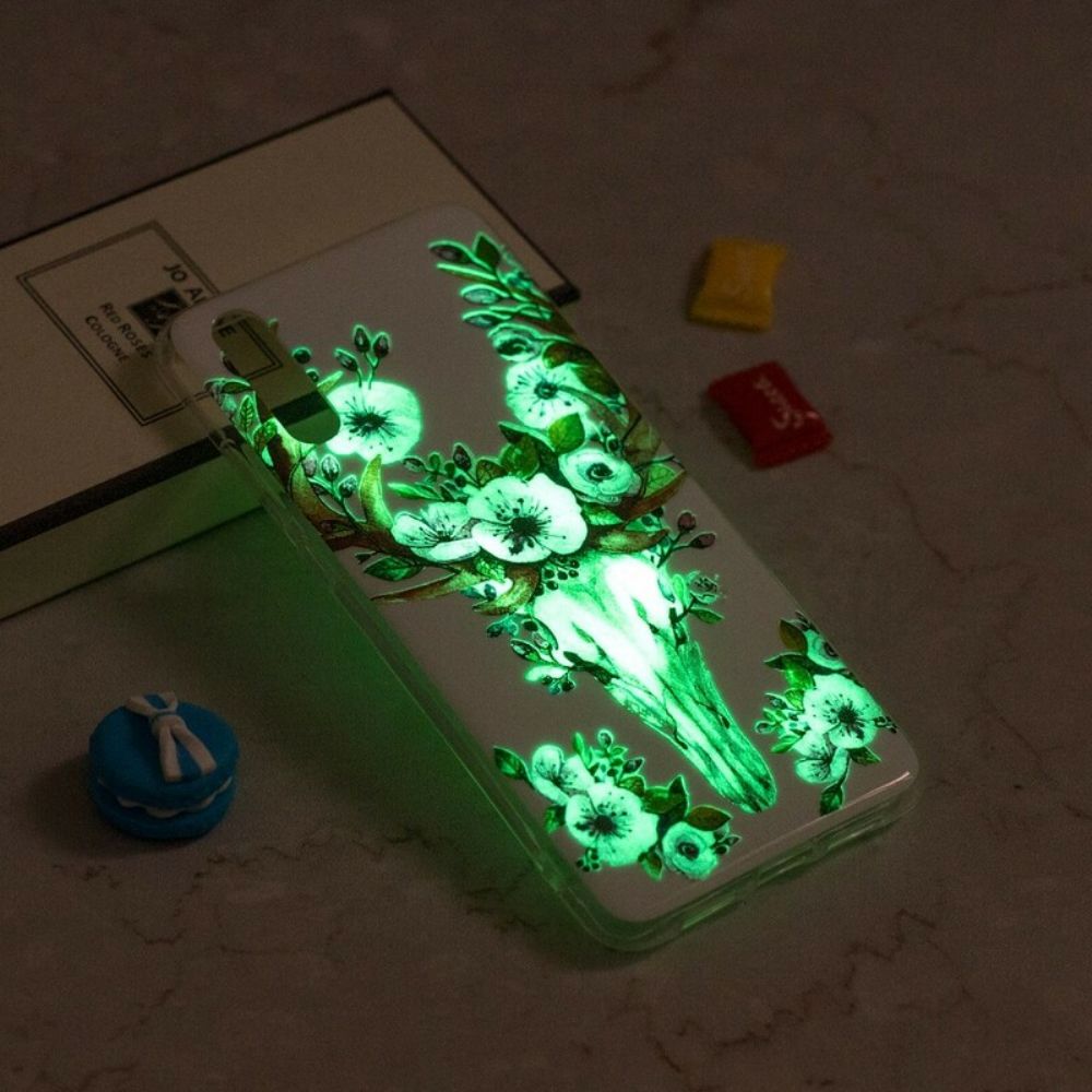 Hoesje voor iPhone XR Fluorescerende Eland Met Bloemen