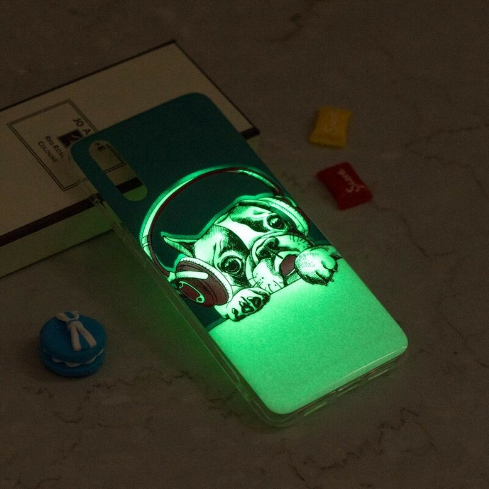 Hoesje voor iPhone XR Fluorescerende Hond