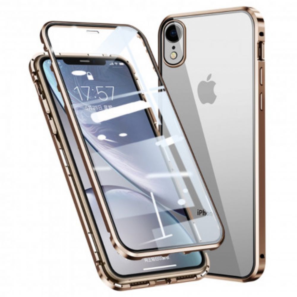 Hoesje voor iPhone XR Gehard Glas Voor En Achter