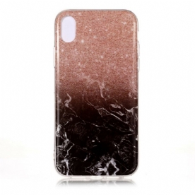 Hoesje voor iPhone XR Marmereffect