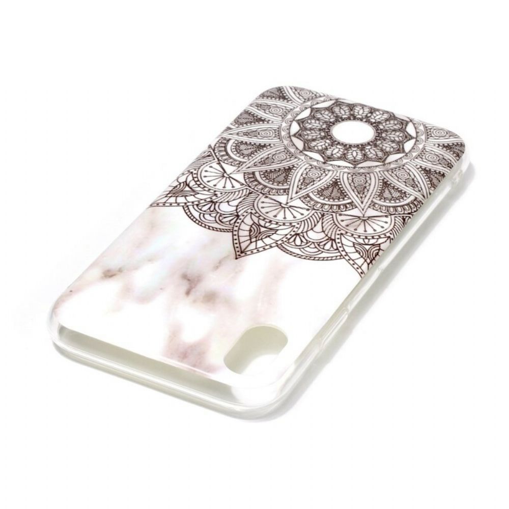 Hoesje voor iPhone XR Marmeren Mandala