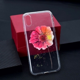 Hoesje voor iPhone XR Naadloos Aquarel Bloemenpatroon