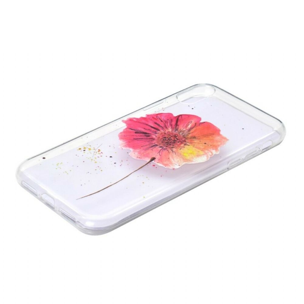 Hoesje voor iPhone XR Naadloos Aquarel Bloemenpatroon