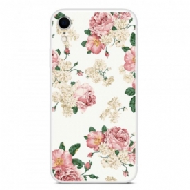 Hoesje voor iPhone XR Oude Bloemen