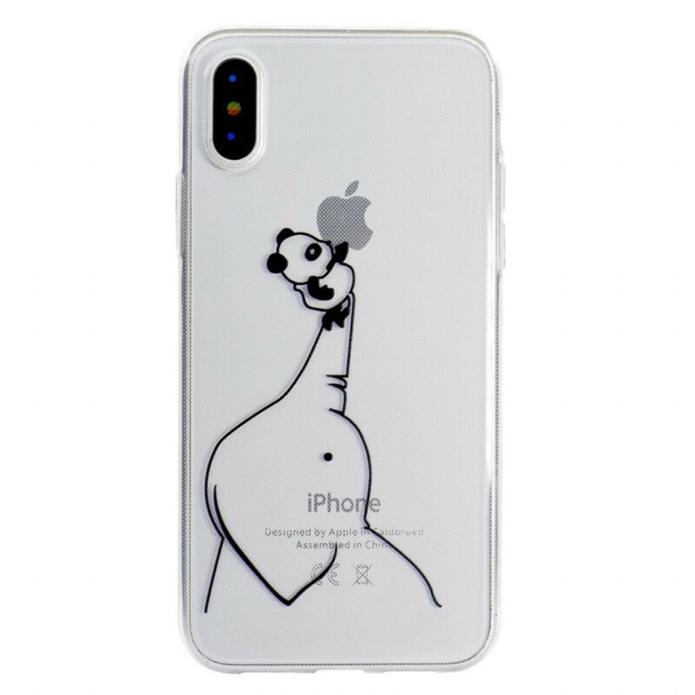 Hoesje voor iPhone XR Panda Logo Spellen 3