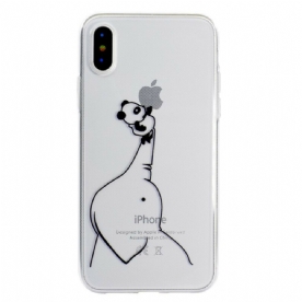 Hoesje voor iPhone XR Panda Logo Spellen 3