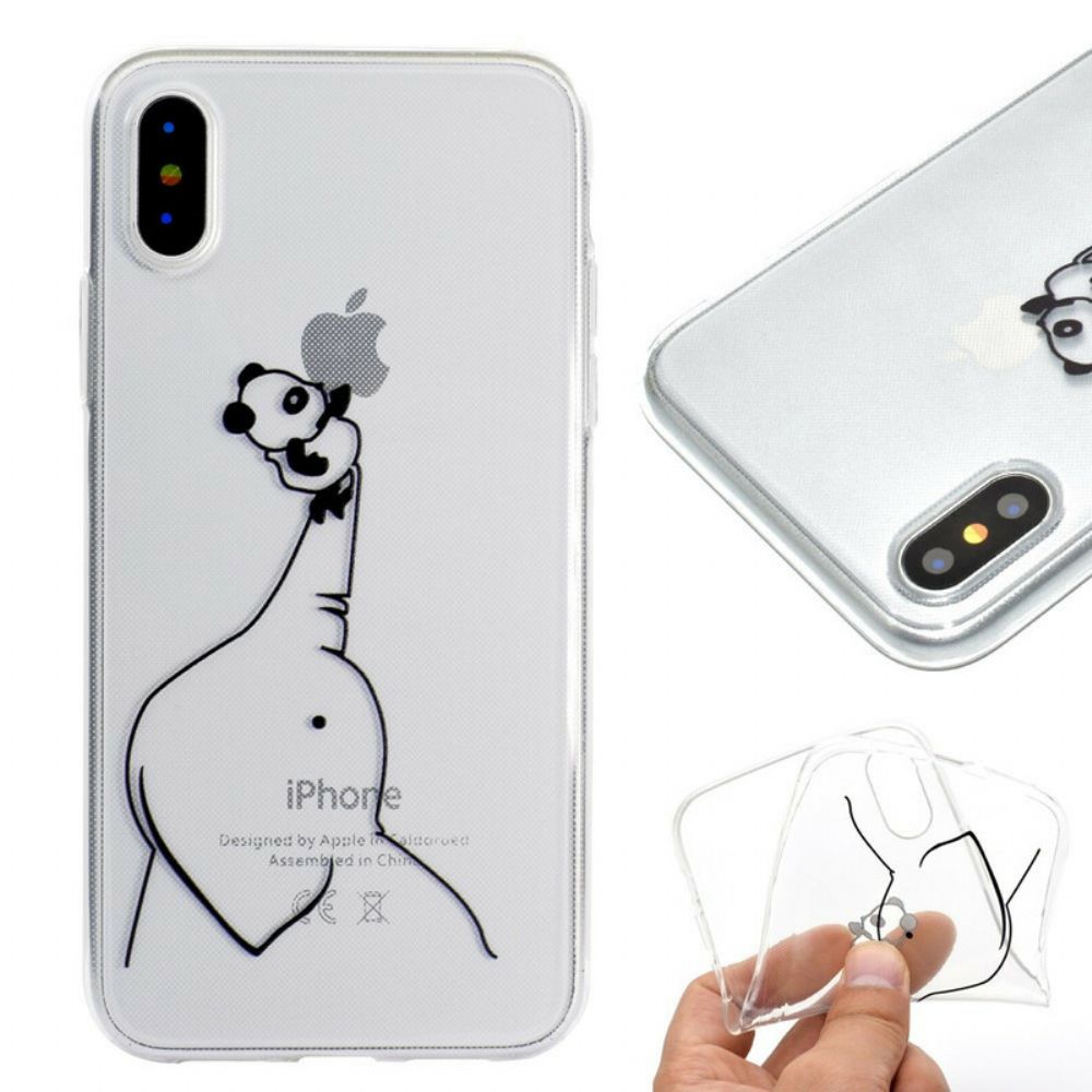 Hoesje voor iPhone XR Panda Logo Spellen 3