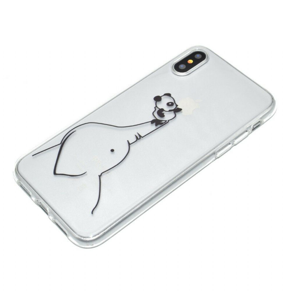 Hoesje voor iPhone XR Panda Logo Spellen 3