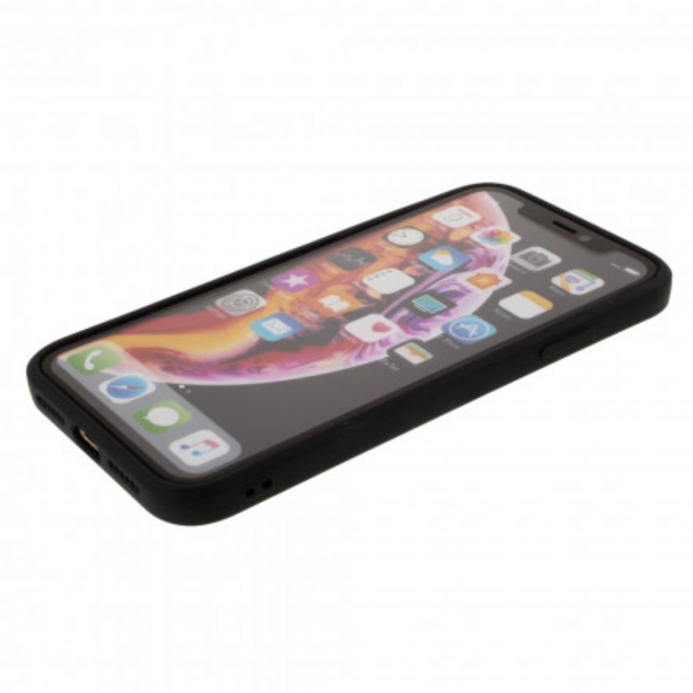 Hoesje voor iPhone XR Silicone Mat Pure Kleur