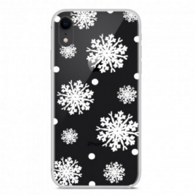 Hoesje voor iPhone XR Sneeuwvlokken