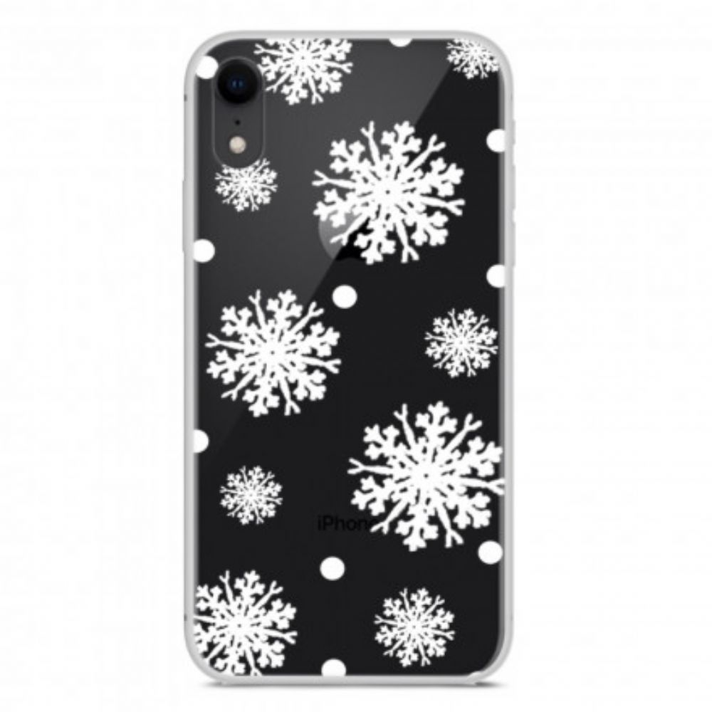 Hoesje voor iPhone XR Sneeuwvlokken