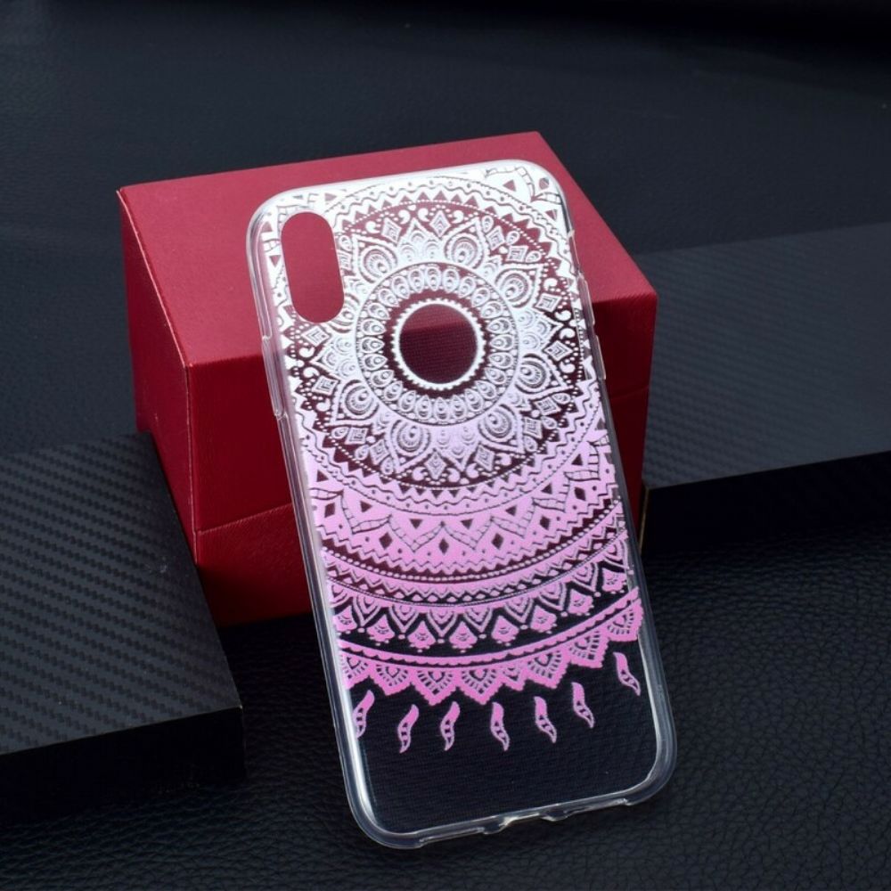 Hoesje voor iPhone XR Transparante Gekleurde Mandala