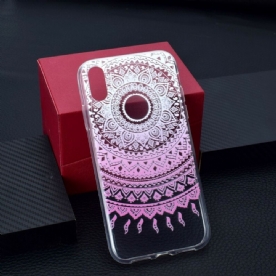 Hoesje voor iPhone XR Transparante Gekleurde Mandala