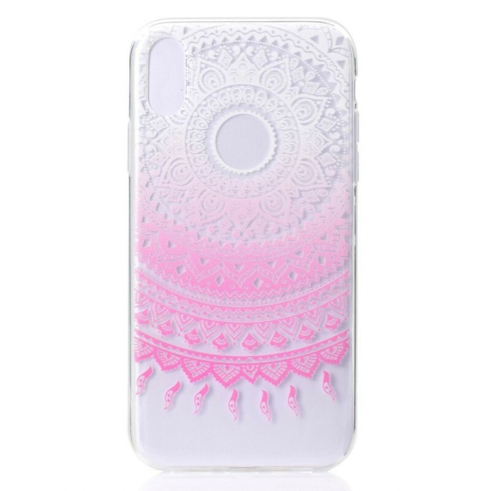 Hoesje voor iPhone XR Transparante Gekleurde Mandala