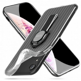 Hoesje voor iPhone XR Transparante Ring-ondersteuning