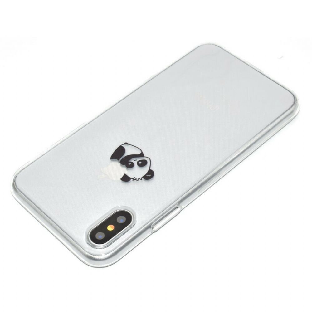 Telefoonhoesje voor iPhone XR Panda Logo Spellen