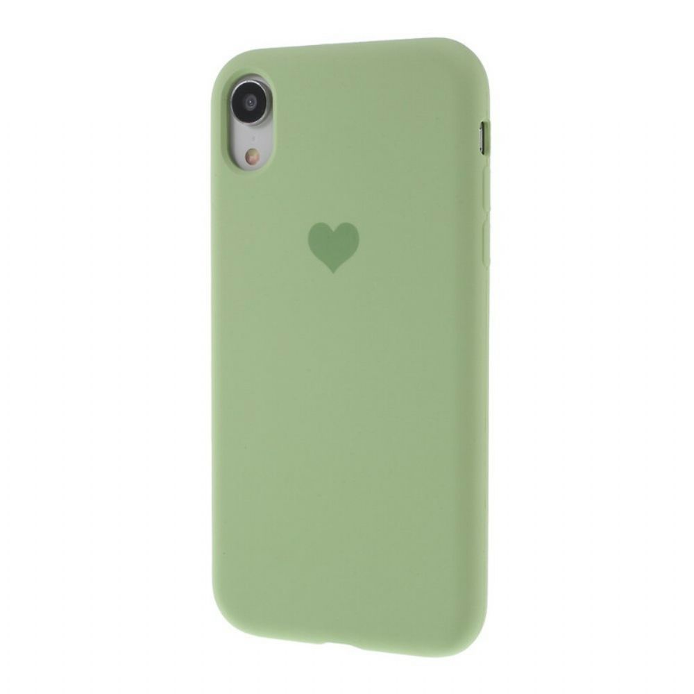 Telefoonhoesje voor iPhone XR Siliconen Hart