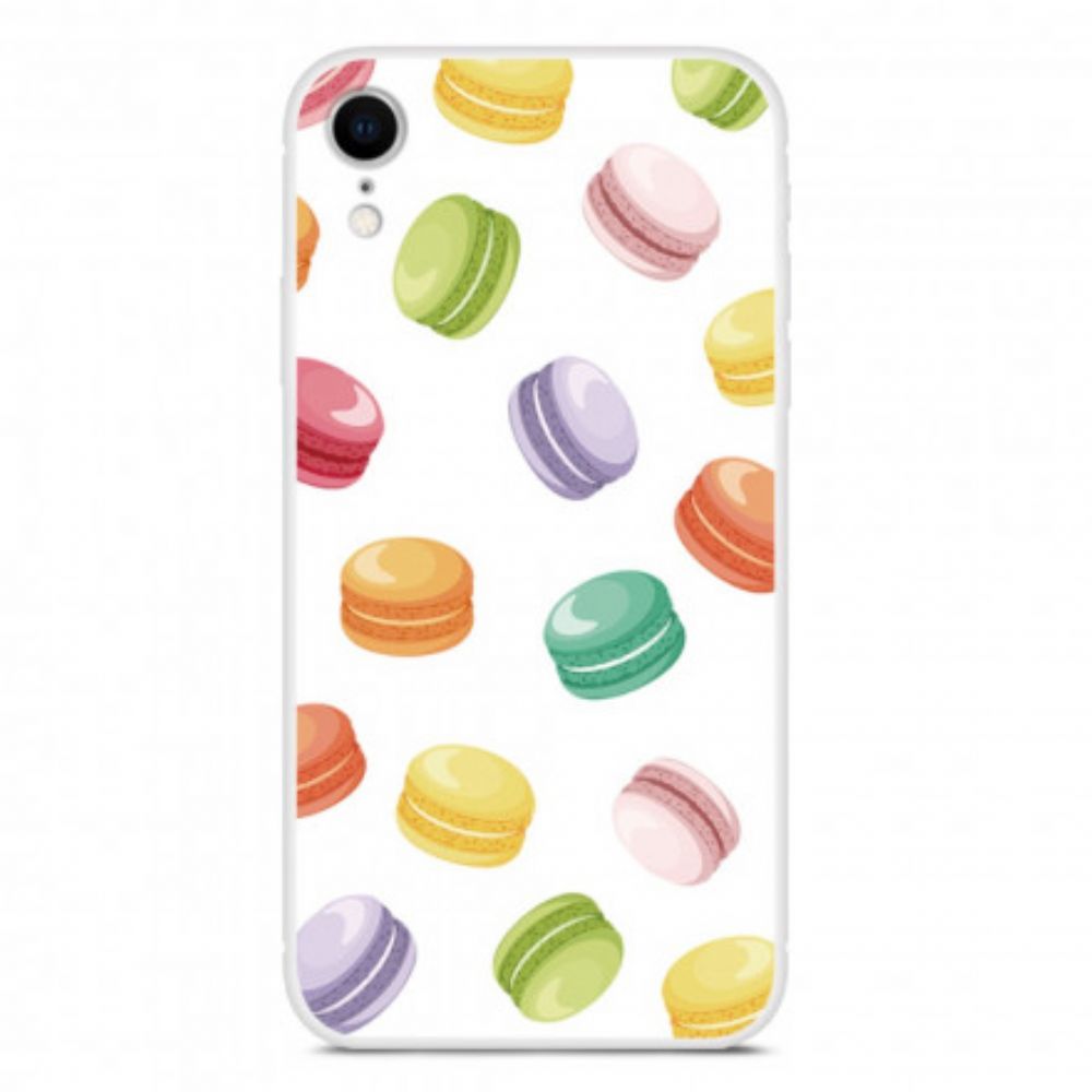 Telefoonhoesje voor iPhone XR Zoete Macarons