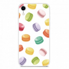 Telefoonhoesje voor iPhone XR Zoete Macarons