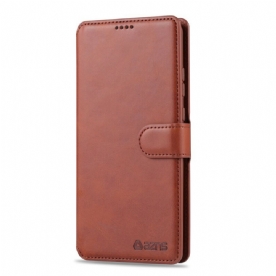 Flip Case voor Huawei Mate 30 Pro Azns Ledereffect