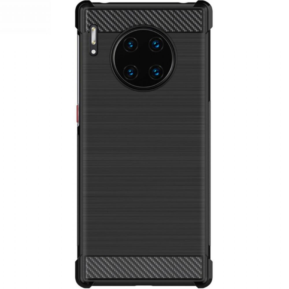 Hoesje voor Huawei Mate 30 Pro Imak Vega-serie Geborstelde Koolstofvezel