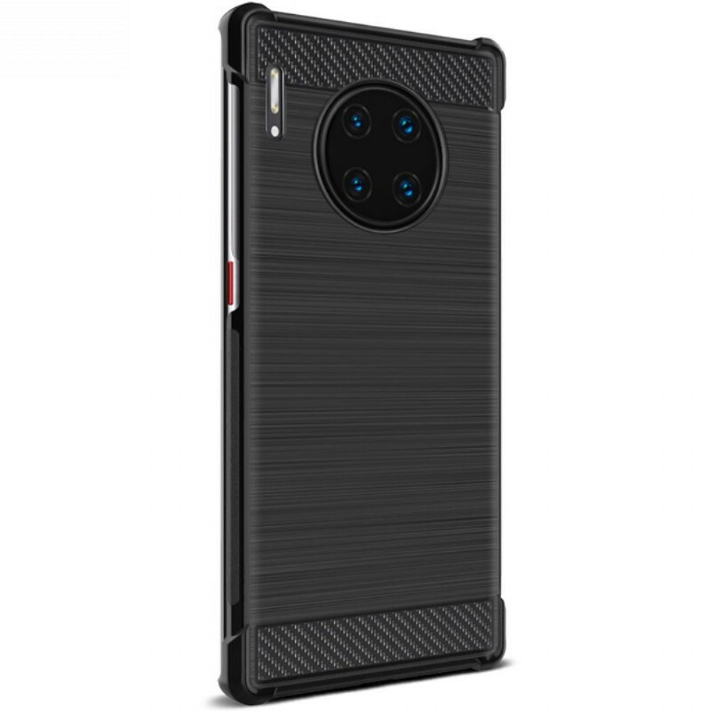 Hoesje voor Huawei Mate 30 Pro Imak Vega-serie Geborstelde Koolstofvezel