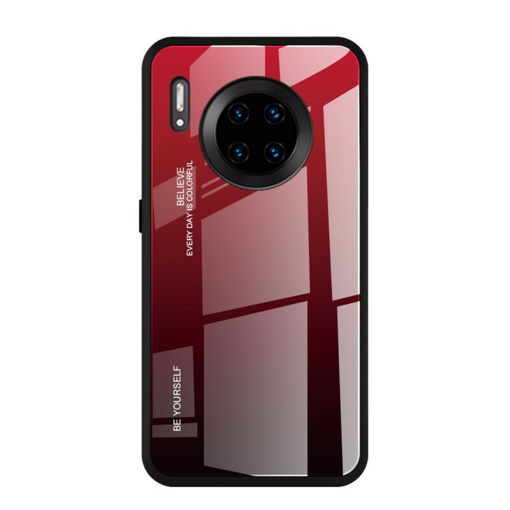 Hoesje voor Huawei Mate 30 Pro Wees Jezelf Van Gehard Glas