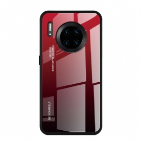 Hoesje voor Huawei Mate 30 Pro Wees Jezelf Van Gehard Glas